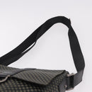 Salvatore Ferragamo Gancini Shoulder Bag Leather Black Silver Auth 188927A-14