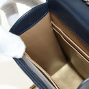 CHANEL Matelasse Chain Shoulder Bag Leather Navy Gold CC Auth 188933SAM-22