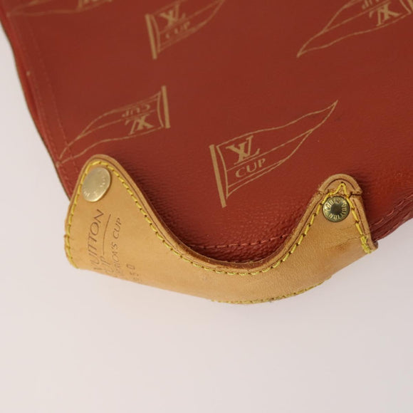 LOUIS VUITTON LV Cup Garment Cover Red LV Auth 188934