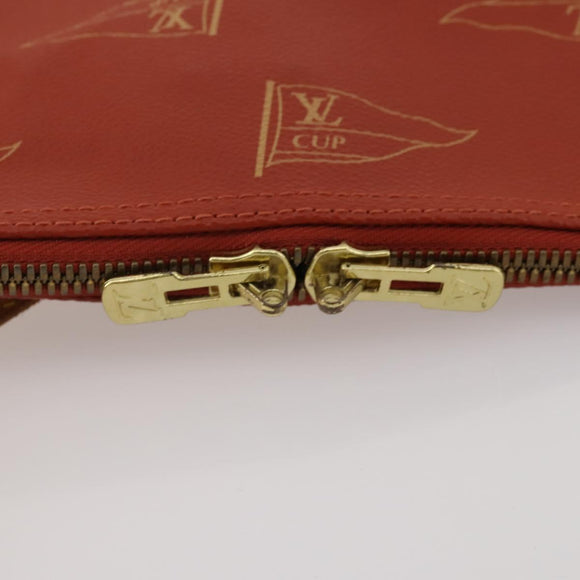 LOUIS VUITTON LV Cup Garment Cover Red LV Auth 188934
