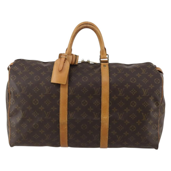 LOUIS VUITTON Monogram Keepall 50 Boston Bag M41426 LV Auth 188940