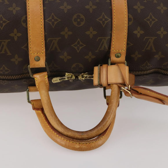 LOUIS VUITTON Monogram Keepall 50 Boston Bag M41426 LV Auth 188940