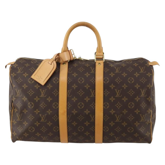 LOUIS VUITTON Monogram Keepall 45 Boston Bag M41428 LV Auth 188941