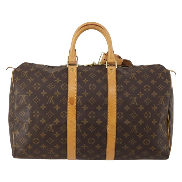 LOUIS VUITTON Monogram Keepall 45 Boston Bag M41428 LV Auth 188941