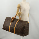 LOUIS VUITTON Monogram Keepall 60 Boston Bag M41422 LV Auth 188943V-25