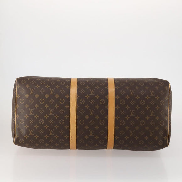 LOUIS VUITTON Monogram Keepall 60 Boston Bag M41422 LV Auth 188943V