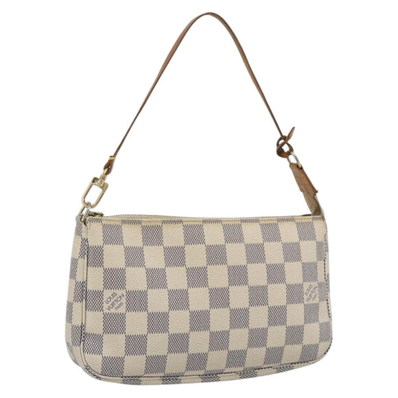 LOUIS VUITTON Damier Azur Pochette Accessoires Pouch N51986 LV Auth 188944