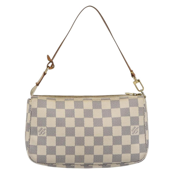 LOUIS VUITTON Damier Azur Pochette Accessoires Pouch N51986 LV Auth 188944