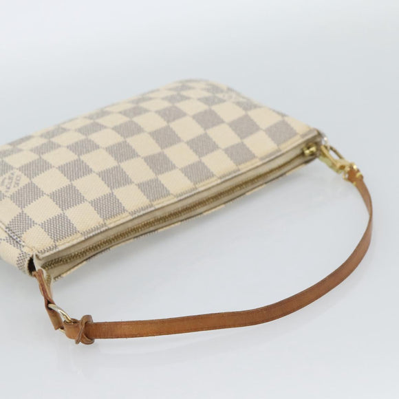 LOUIS VUITTON Damier Azur Pochette Accessoires Pouch N51986 LV Auth 188944