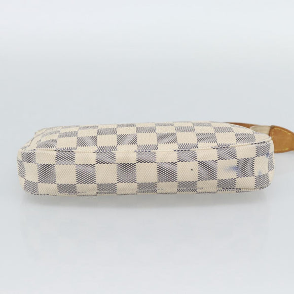 LOUIS VUITTON Damier Azur Pochette Accessoires Pouch N51986 LV Auth 188944