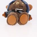 LOUIS VUITTON Bear Bag Charm Leather Brown M03206 LV Auth 188945SM-10