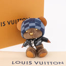 LOUIS VUITTON Bear Bag Charm Leather Brown M03206 LV Auth 188945SM-12