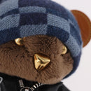 LOUIS VUITTON Bear Bag Charm Leather Brown M03206 LV Auth 188945SM-4