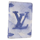 LOUIS VUITTON Monogram watercolor Organizer De Poch Blue M80455 LV Auth 188950M-1
