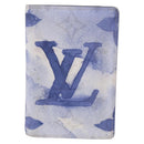 LOUIS VUITTON Monogram watercolor Organizer De Poch Blue M80455 LV Auth 188950M-13