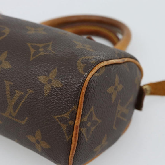 LOUIS VUITTON Monogram Mini Speedy Hand Bag M41534 LV Auth 188952