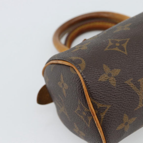 LOUIS VUITTON Monogram Mini Speedy Hand Bag M41534 LV Auth 188952