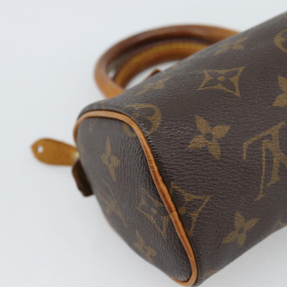LOUIS VUITTON Monogram Mini Speedy Hand Bag M41534 LV Auth 188952