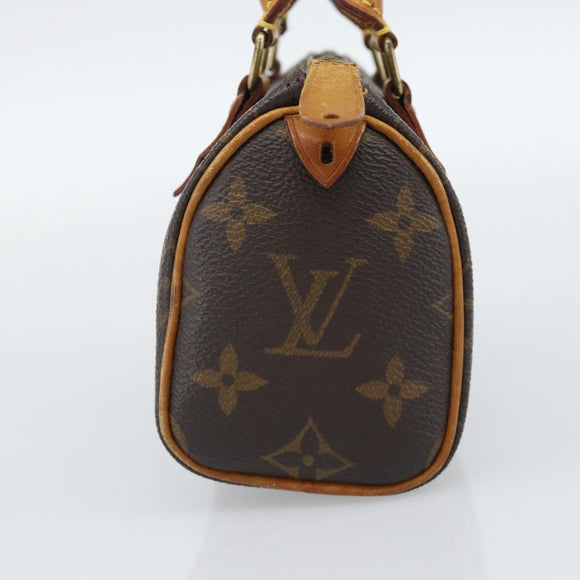 LOUIS VUITTON Monogram Mini Speedy Hand Bag M41534 LV Auth 188952