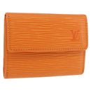 LOUIS VUITTON Epi Ludlow Coin Purse Orange Mandarin M6330H LV Auth 188953V-1