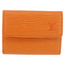 LOUIS VUITTON Epi Ludlow Coin Purse Orange Mandarin M6330H LV Auth 188953V-13