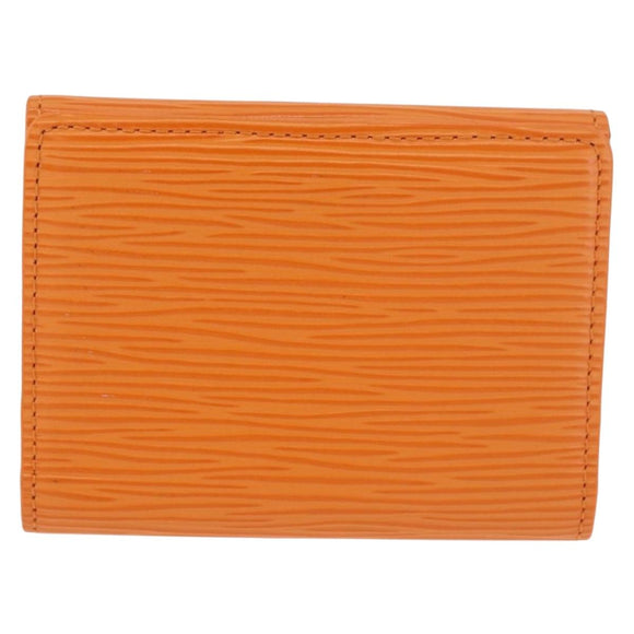 LOUIS VUITTON Epi Ludlow Coin Purse Orange Mandarin M6330H LV Auth 188953V