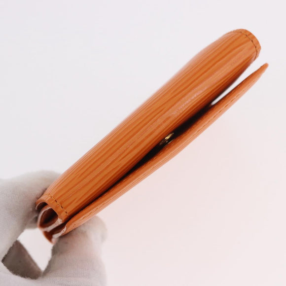 LOUIS VUITTON Epi Ludlow Coin Purse Orange Mandarin M6330H LV Auth 188953V