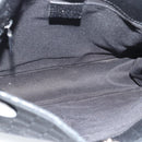 GUCCI GG Canvas Shoulder Bag Black Silver 120841 Auth 188960A-15