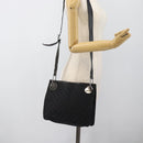 GUCCI GG Canvas Shoulder Bag Black Silver 120841 Auth 188960A-21