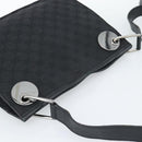 GUCCI GG Canvas Shoulder Bag Black Silver 120841 Auth 188960A-6