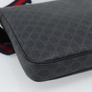 GUCCI GG Supreme Sherry Line Shoulder Bag PVC Black Silver 792081 Auth 188961-13