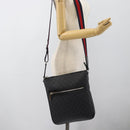 GUCCI GG Supreme Sherry Line Shoulder Bag PVC Black Silver 792081 Auth 188961-23