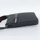 GUCCI GG Supreme Sherry Line Shoulder Bag PVC Black Silver 792081 Auth 188961-4