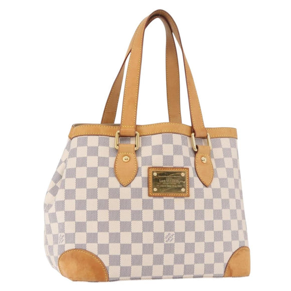 LOUIS VUITTON Damier Azur Hampstead PM Tote Bag N51207 LV Auth 188965