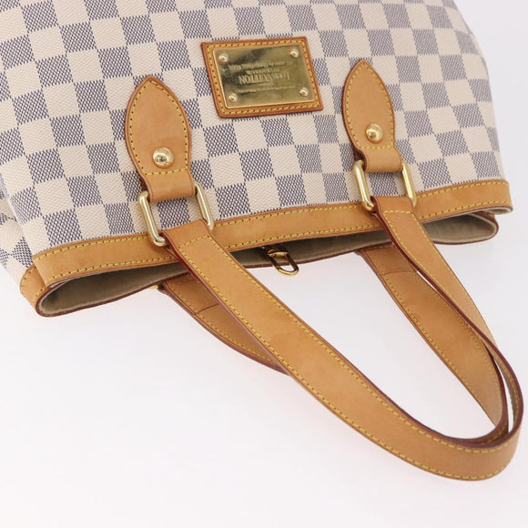 LOUIS VUITTON Damier Azur Hampstead PM Tote Bag N51207 LV Auth 188965