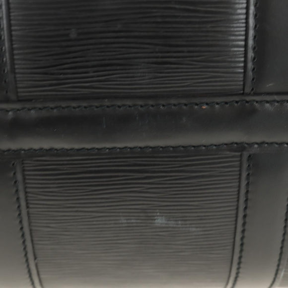 LOUIS VUITTON Epi Keepall 50 Boston Bag Noir M42962 LV Auth 188969V