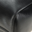 LOUIS VUITTON Epi Keepall 50 Boston Bag Noir M42962 LV Auth 188969V-17
