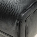 LOUIS VUITTON Epi Keepall 50 Boston Bag Noir M42962 LV Auth 188969V-19