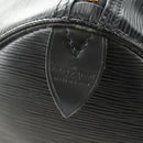 LOUIS VUITTON Epi Keepall 50 Boston Bag Noir M42962 LV Auth 188969V-20