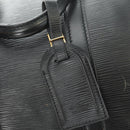 LOUIS VUITTON Epi Keepall 50 Boston Bag Noir M42962 LV Auth 188969V-21