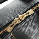 LOUIS VUITTON Epi Keepall 50 Boston Bag Noir M42962 LV Auth 188969V-22