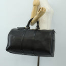 LOUIS VUITTON Epi Keepall 50 Boston Bag Noir M42962 LV Auth 188969V-26