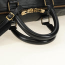 LOUIS VUITTON Epi Keepall 50 Boston Bag Noir M42962 LV Auth 188969V-9
