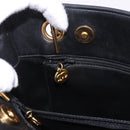 CHANEL COCO Mark Chain Shoulder Bag Leather Gold Black CC Auth 188970V-22