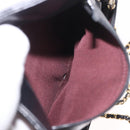 CHANEL Matelasse Chain Shoulder Bag Caviar Skin Black Gold CC Auth 188972-25