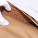 CARTIER Long Wallet Leather Beige Silver Gold Auth 188973-19
