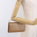 CARTIER Long Wallet Leather Beige Silver Gold Auth 188973-24