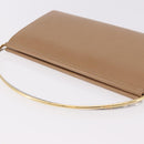 CARTIER Long Wallet Leather Beige Silver Auth 188973-6