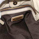 Miu Miu Hand Bag Leather 2way Beige Gold Auth 188974A-20
