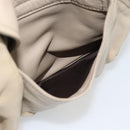 Miu Miu Hand Bag Leather 2way Beige Gold Auth 188974A-25